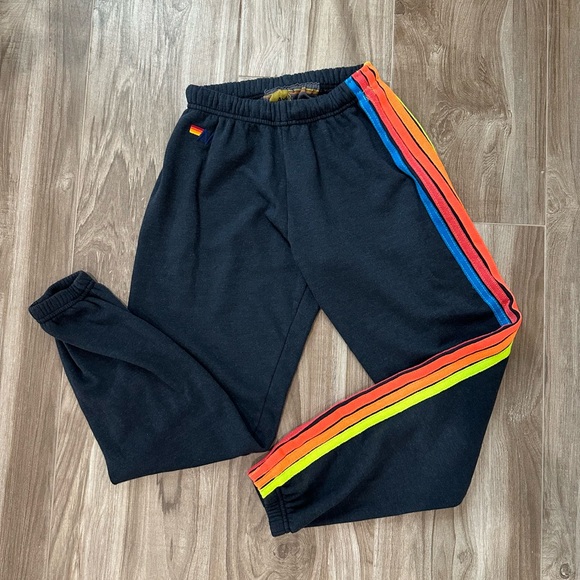 Aviator Nation 5 Stripe Sweatpants Joggers. Navy. Size Small. - Picture 10 of 10